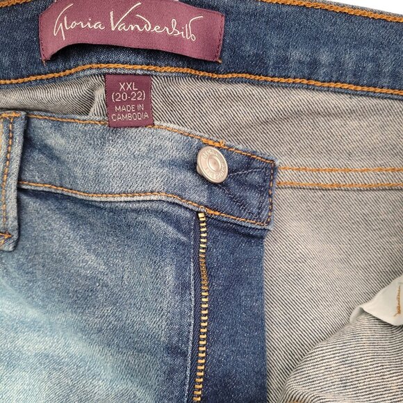 Gloria Vanderbilt Women's The Always Perfect High Rise Skinny Blue Jeans XXL - Picture 6 of 11